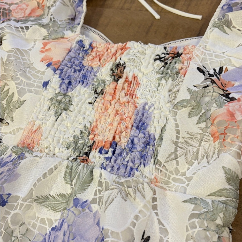 STUNNING Lucy Paris Floral Elaine Floral Dress Wedding Brunch Medium NWT - Picture 10 of 10